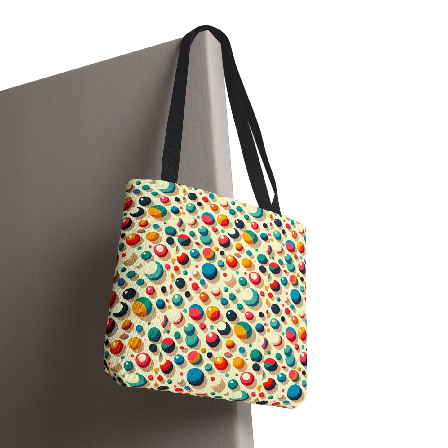 Bolso tote con estampado retro colorido: perfecto para uso diario y estilo chic.