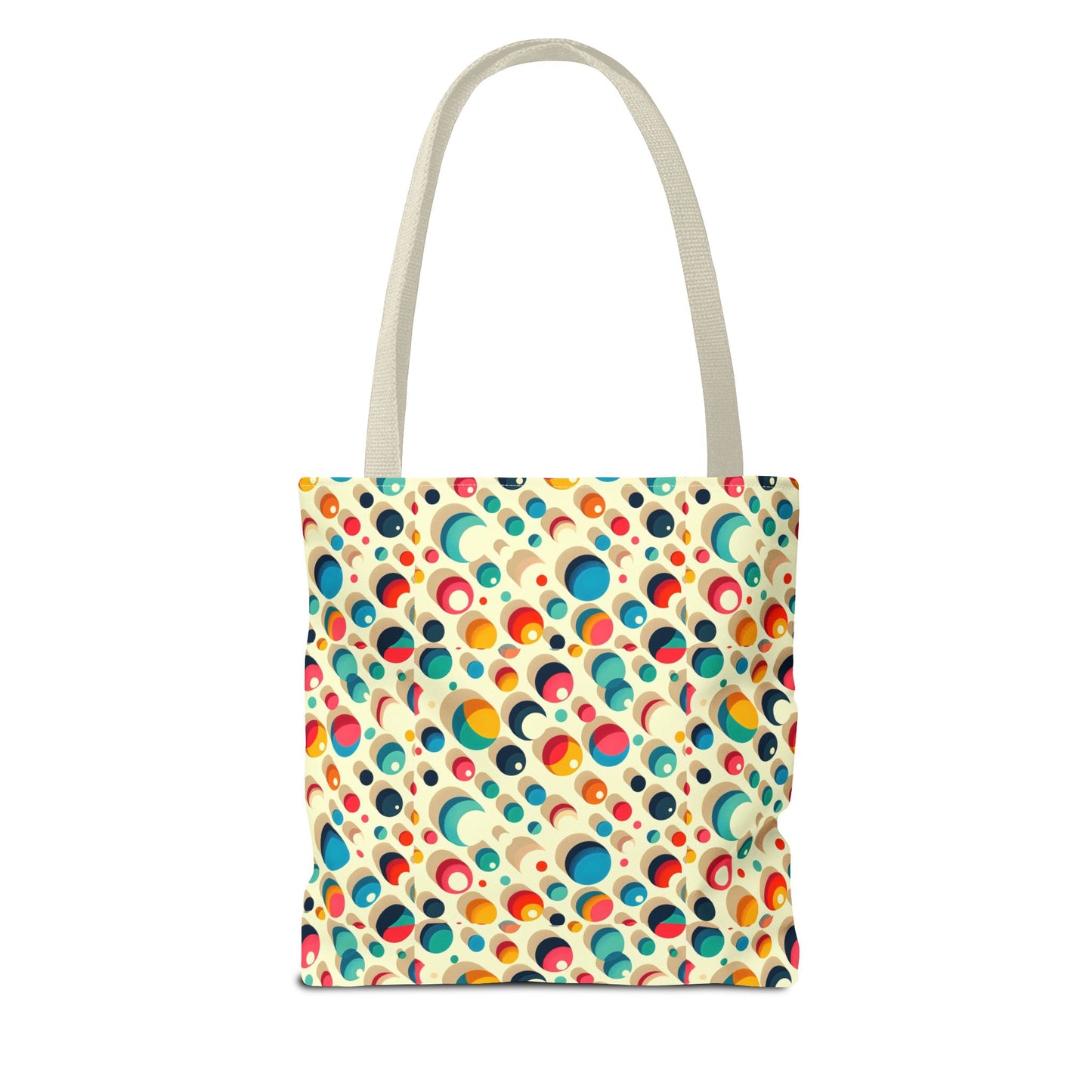 Bolso tote con estampado retro colorido: perfecto para uso diario y estilo chic.