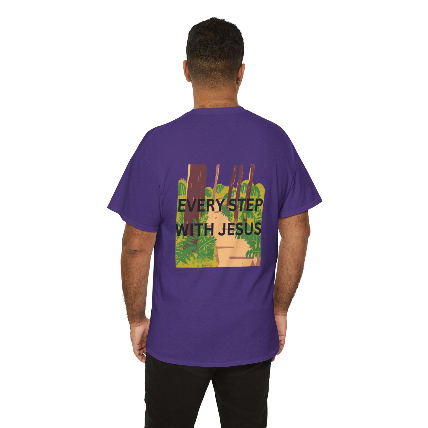 Trail in the Woods Unisex Tee - Every Step with Jesus Design