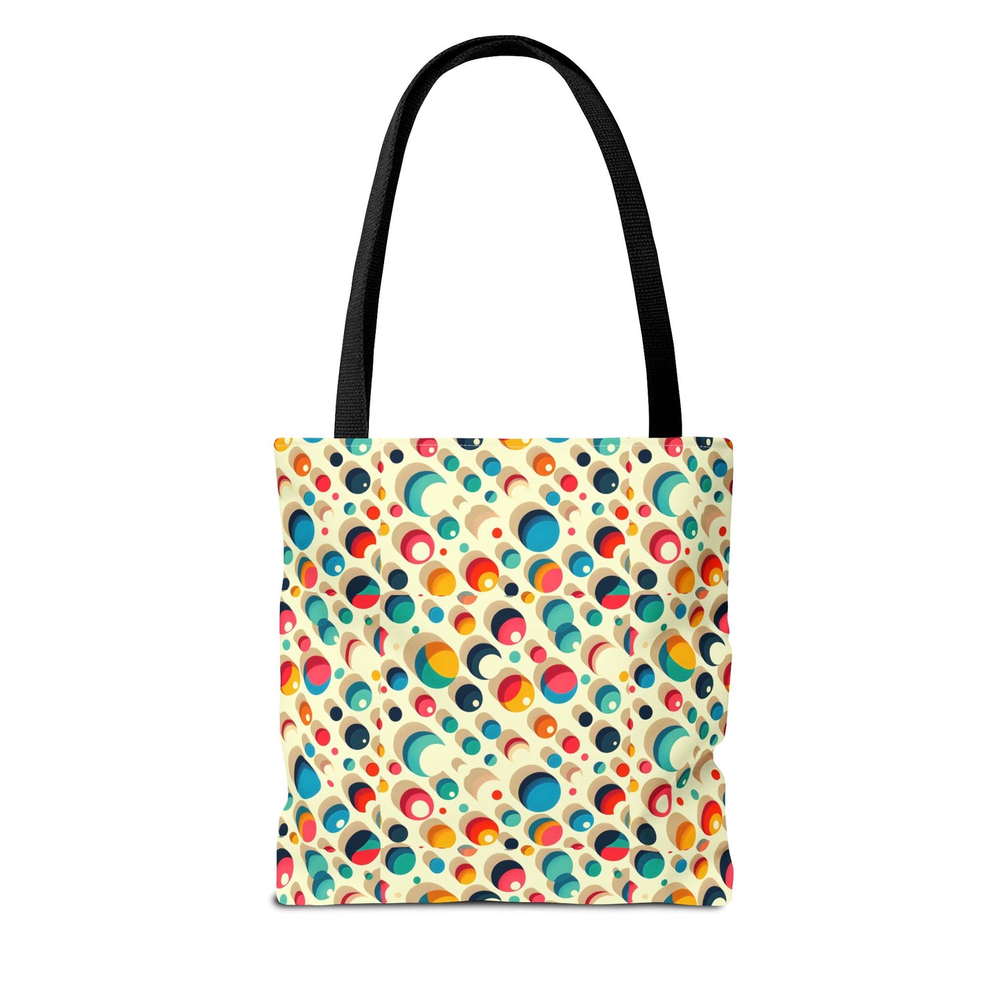 Bolso tote con estampado retro colorido: perfecto para uso diario y estilo chic.