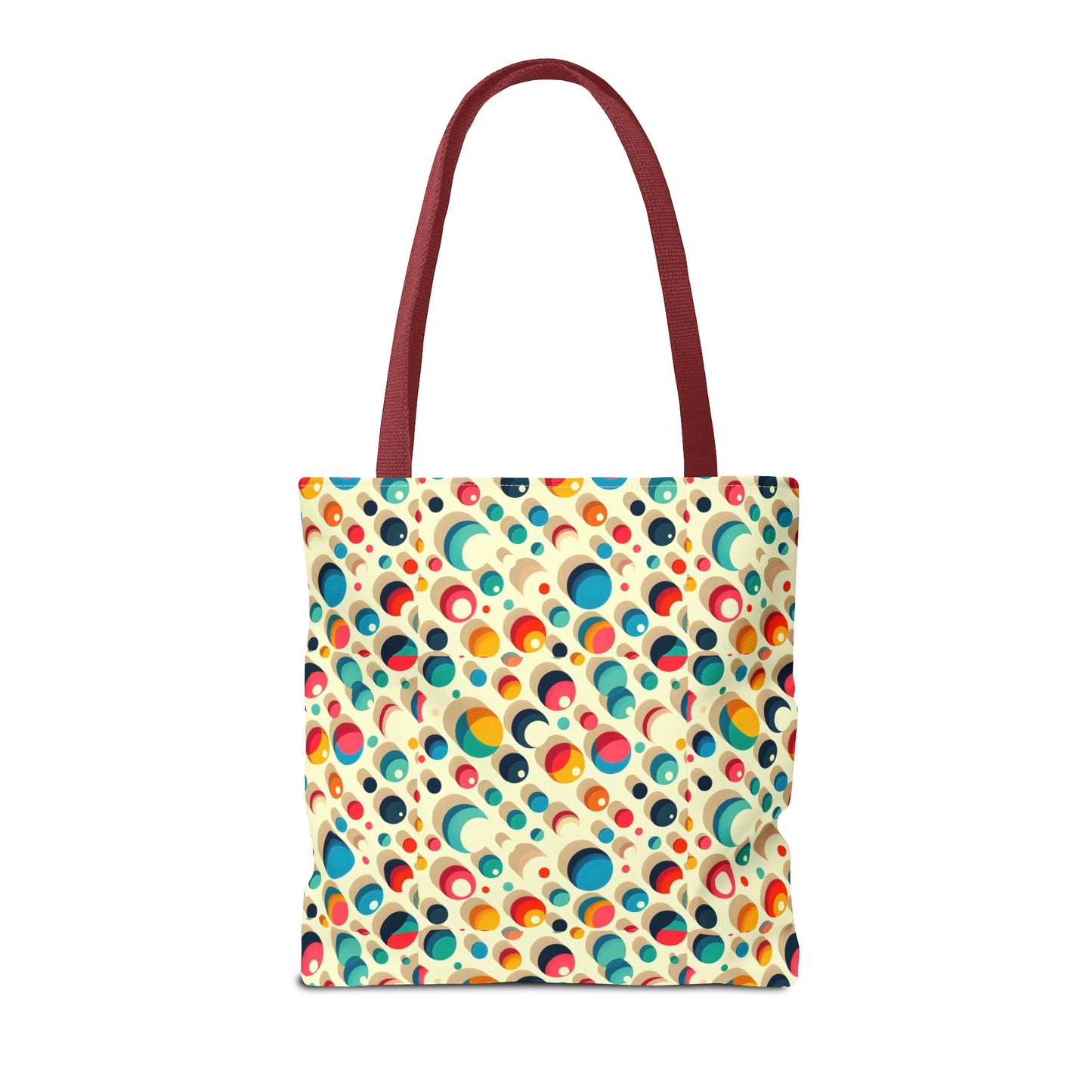 Bolso tote con estampado retro colorido: perfecto para uso diario y estilo chic.