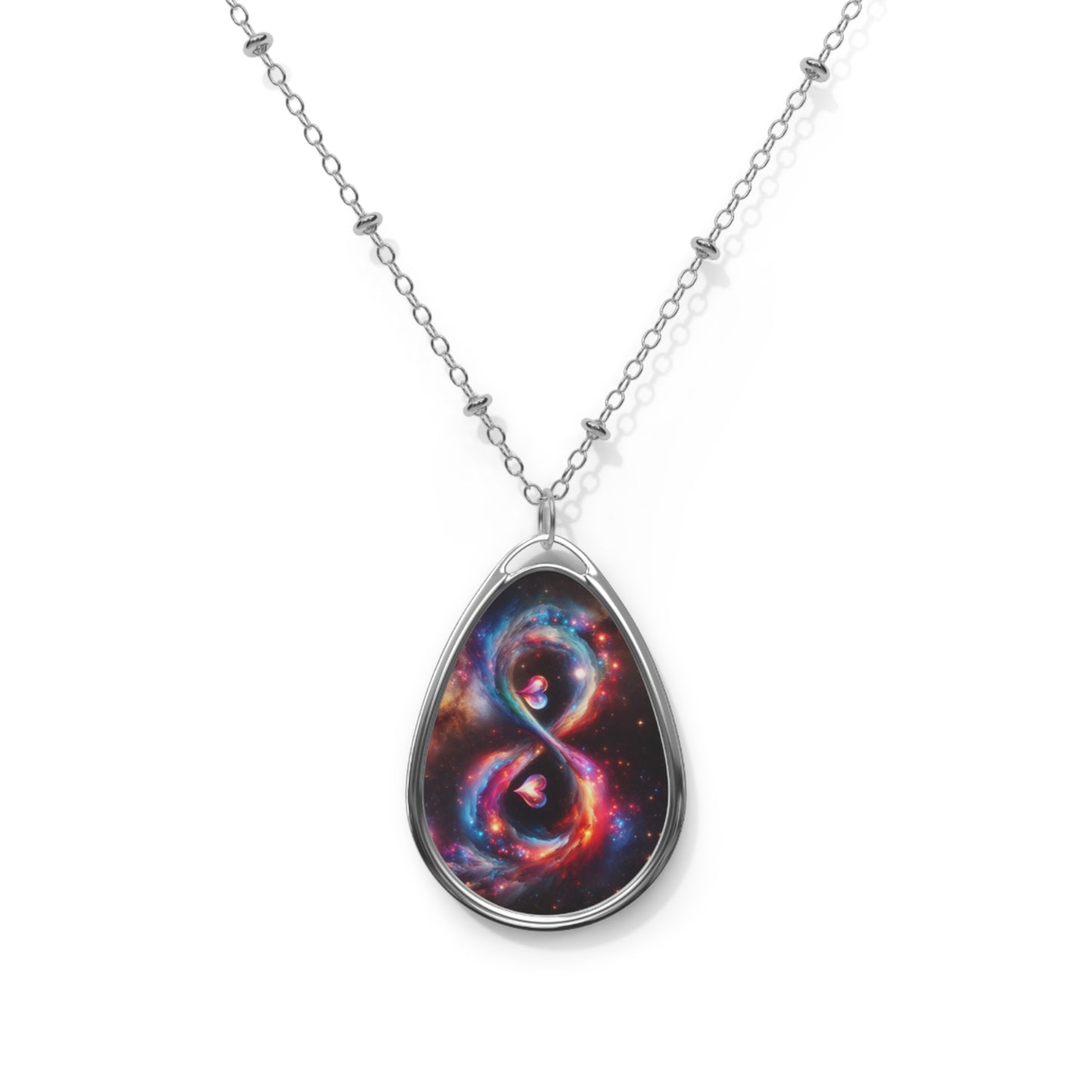 Infinity Oval Necklace