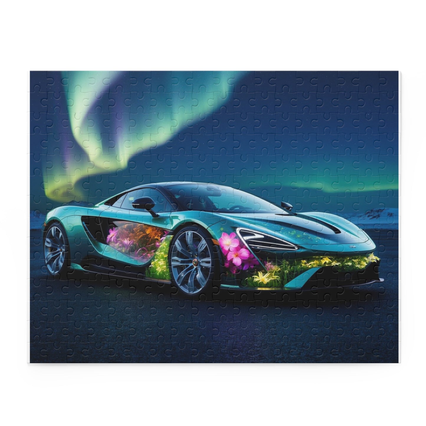 Aurora Supercar Jigsaw Puzzle — 120/252/500-Piece Scenic Car Puzzle