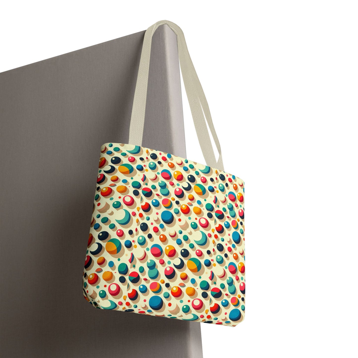 Bolso tote con estampado retro colorido: perfecto para uso diario y estilo chic.