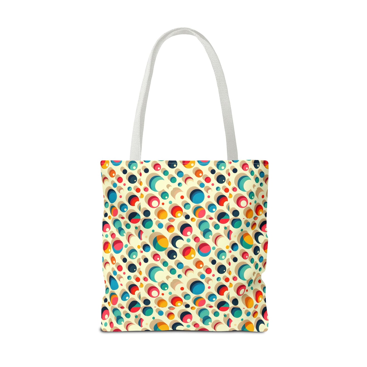 Bolso tote con estampado retro colorido: perfecto para uso diario y estilo chic.