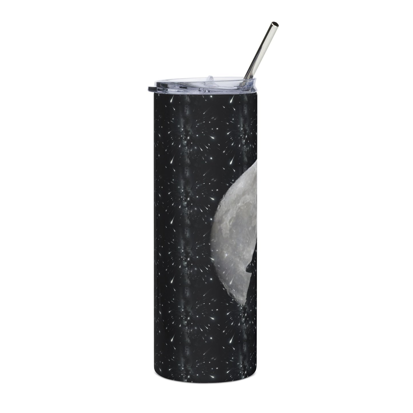 Wolf Howl Moon Tumbler — 20oz Stainless Steel Travel Cup