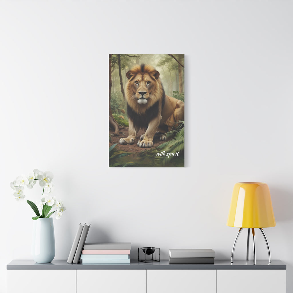 Arte de pared en lienzo - Impresión en lienzo mate Rey de la jungla