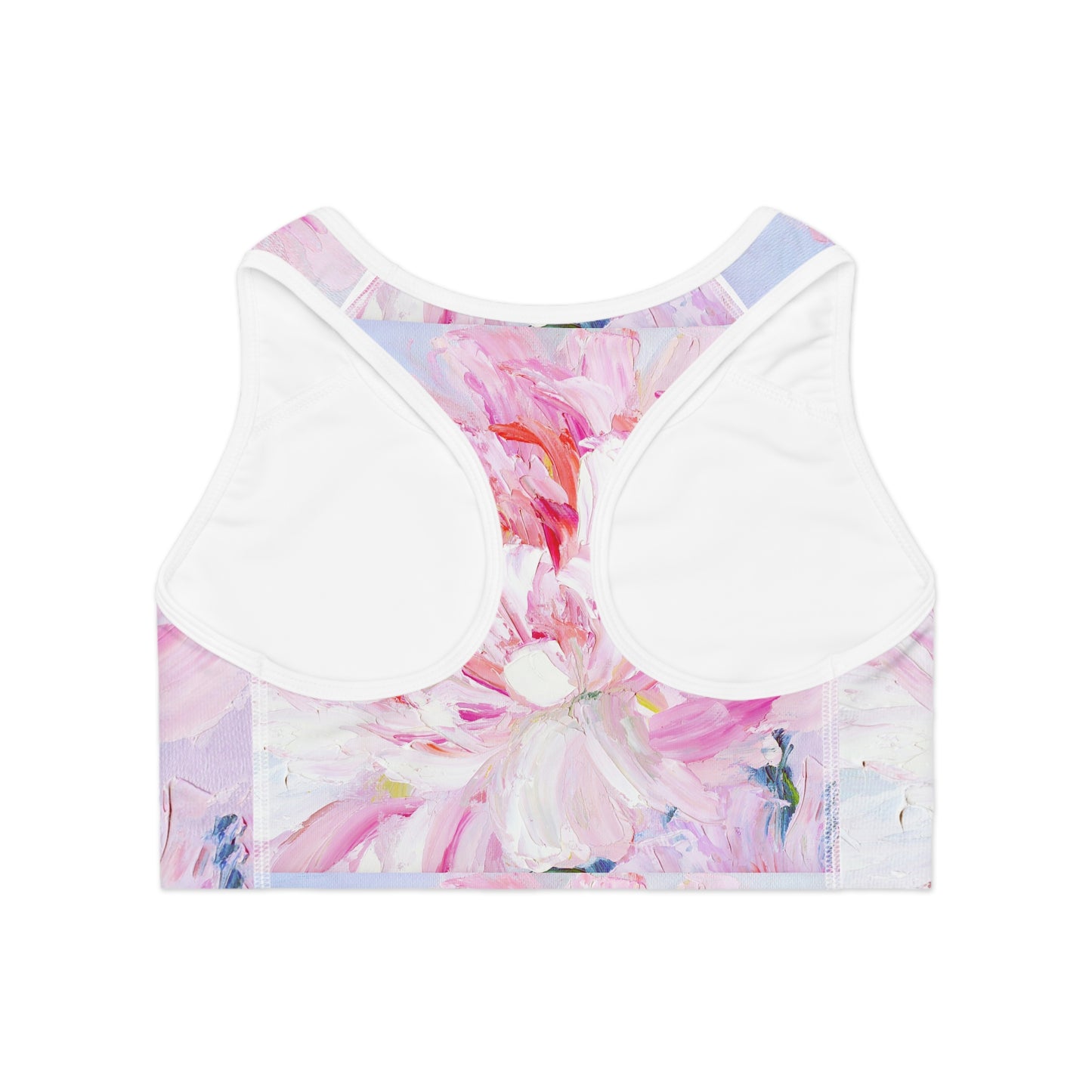 Floral Sports Bra, Yoga Bra, Workout Top, Fitness Apparel, Activewear for Women, Gift for Her, Floral Design Sports Bra