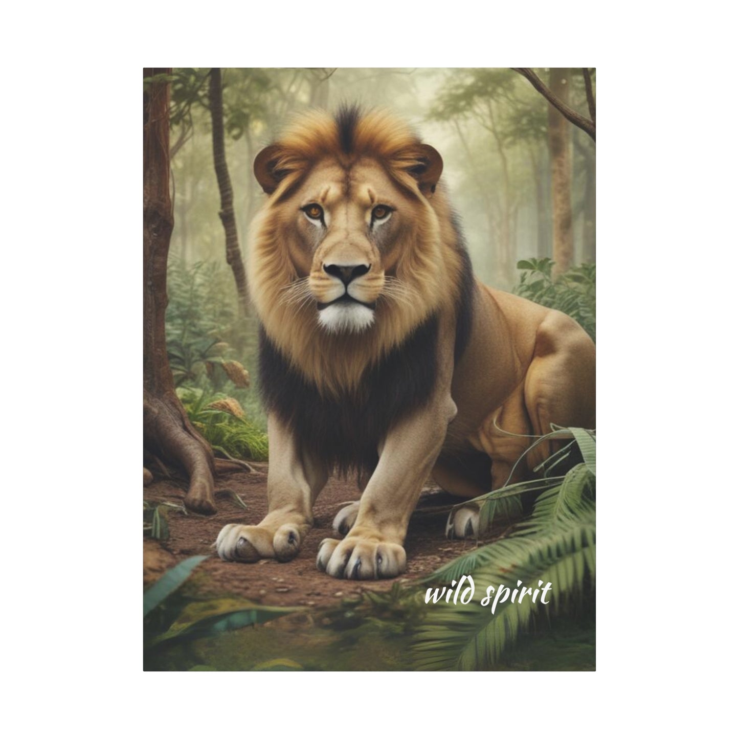 Canvas Wall Art - King of the Jungle Matte Canvas Print