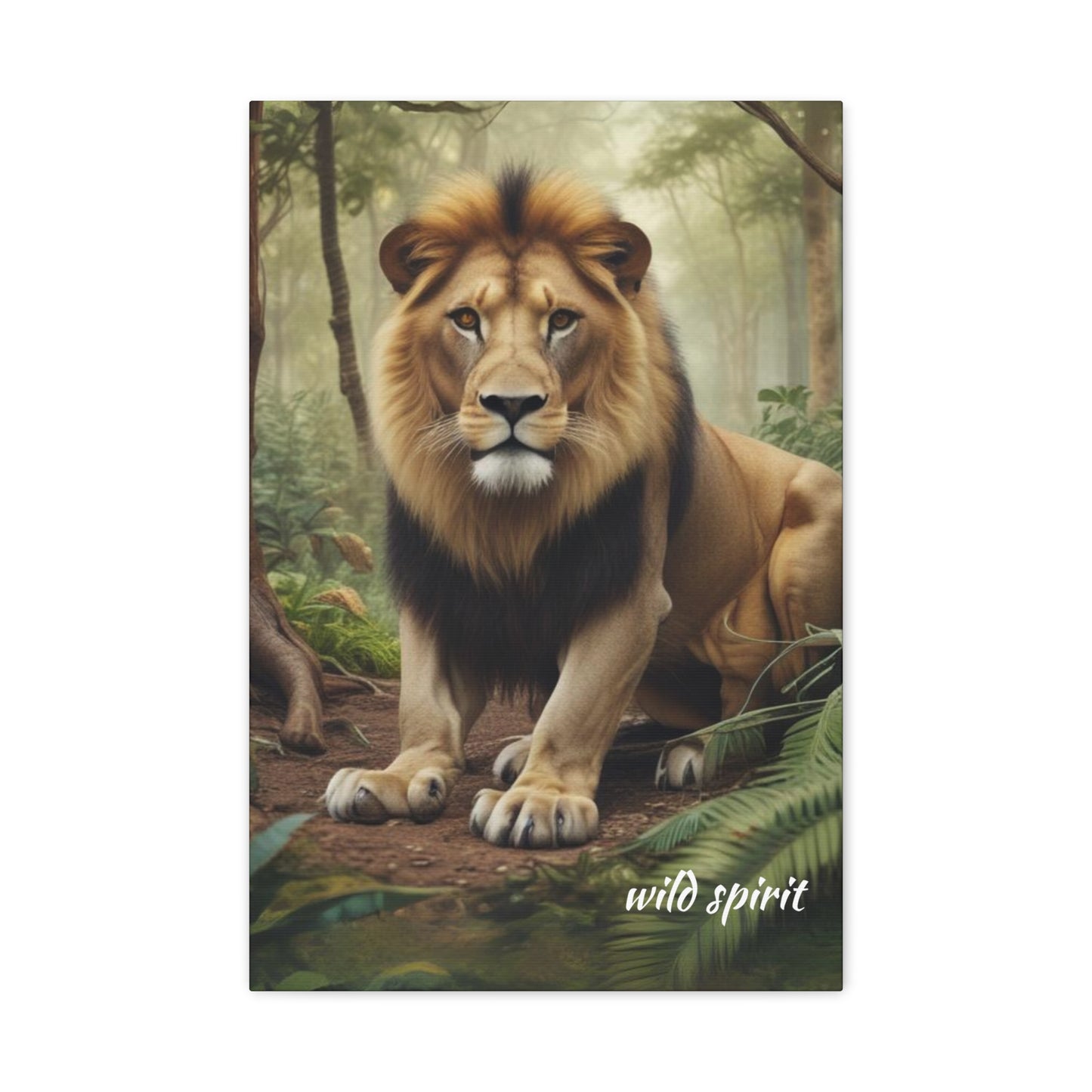 Canvas Wall Art - King of the Jungle Matte Canvas Print