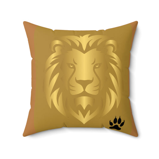 Majestic Lion Design Square Pillow - Bold Home Décor
