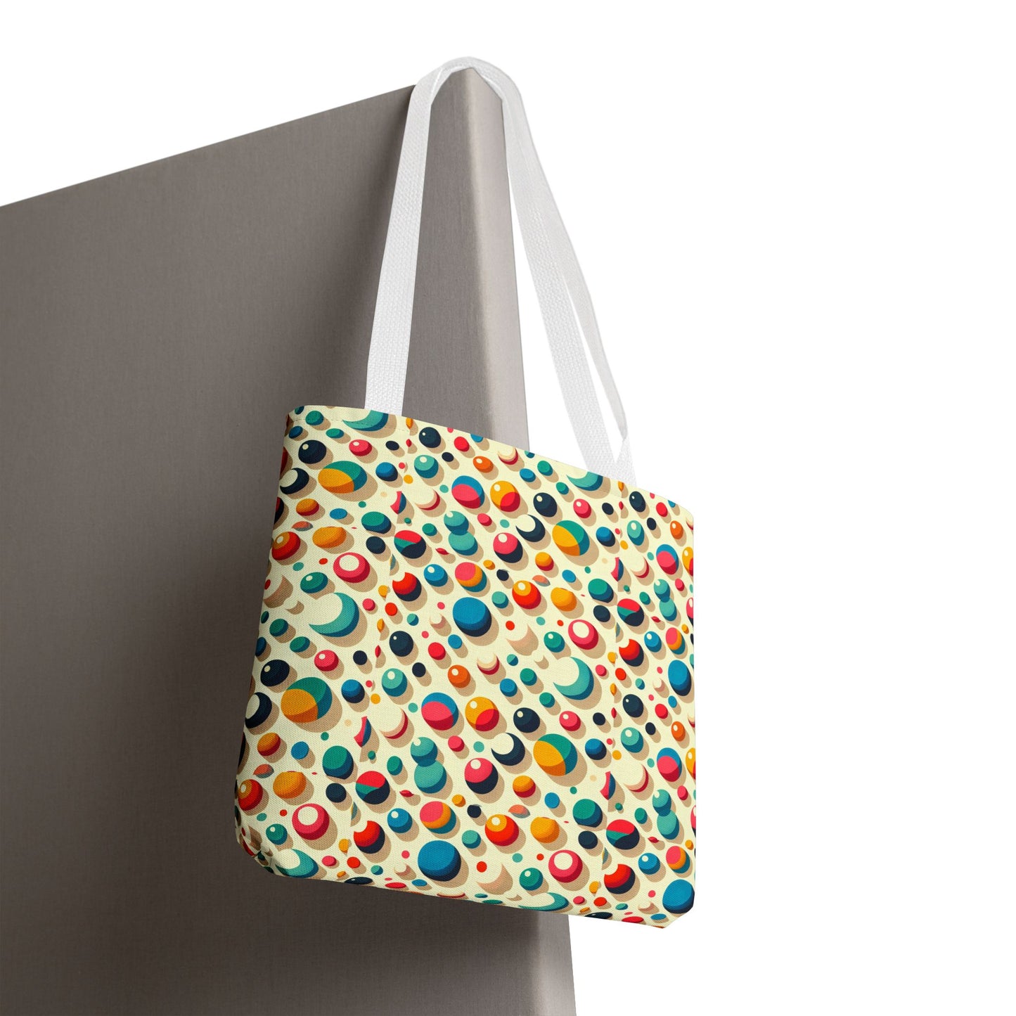Bolso tote con estampado retro colorido: perfecto para uso diario y estilo chic.