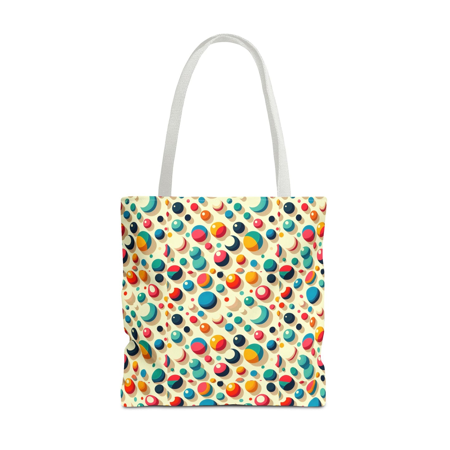 Bolso tote con estampado retro colorido: perfecto para uso diario y estilo chic.