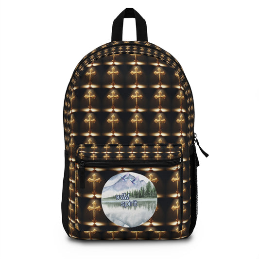 Backpack Golden Cross Design