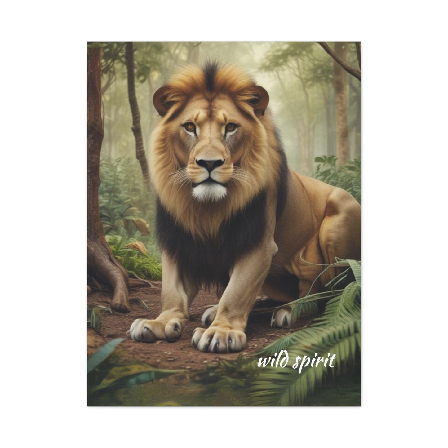 Canvas Wall Art - King of the Jungle Matte Canvas Print