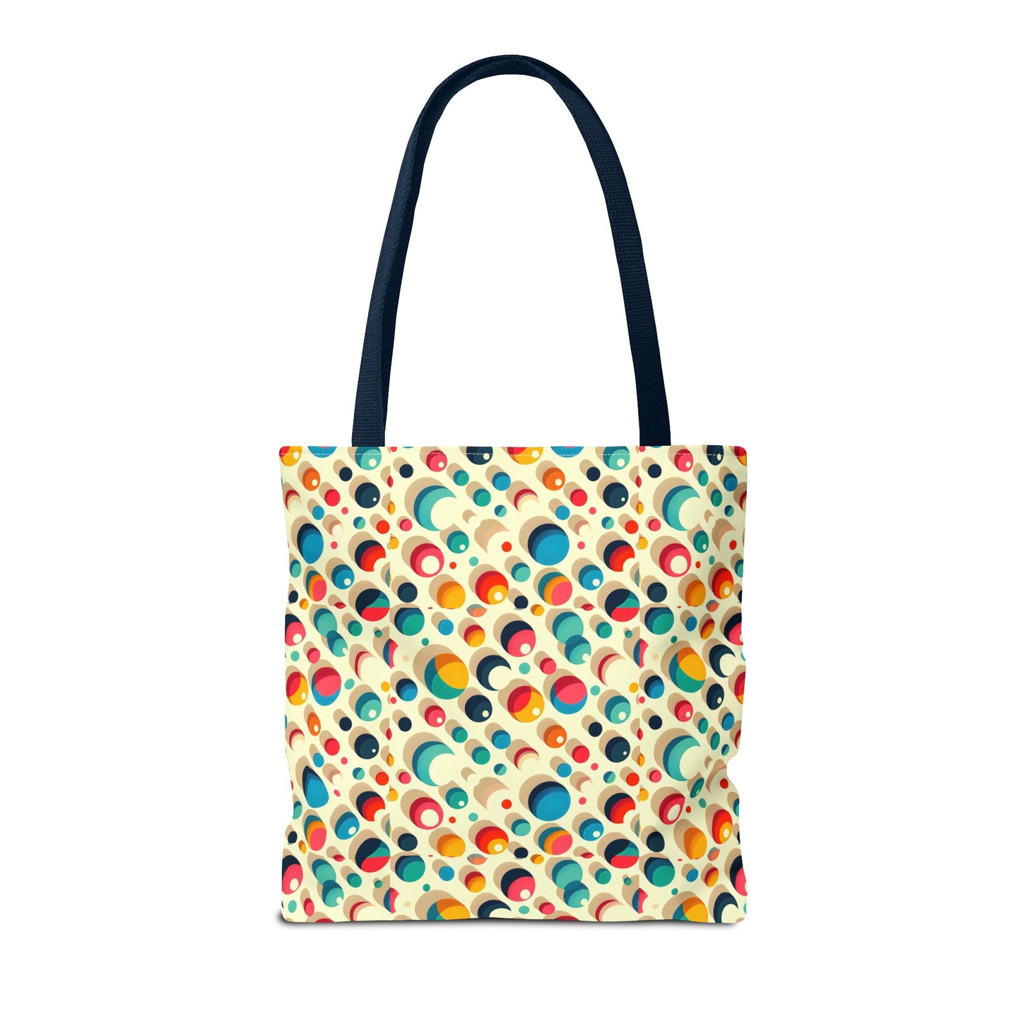 Bolso tote con estampado retro colorido: perfecto para uso diario y estilo chic.