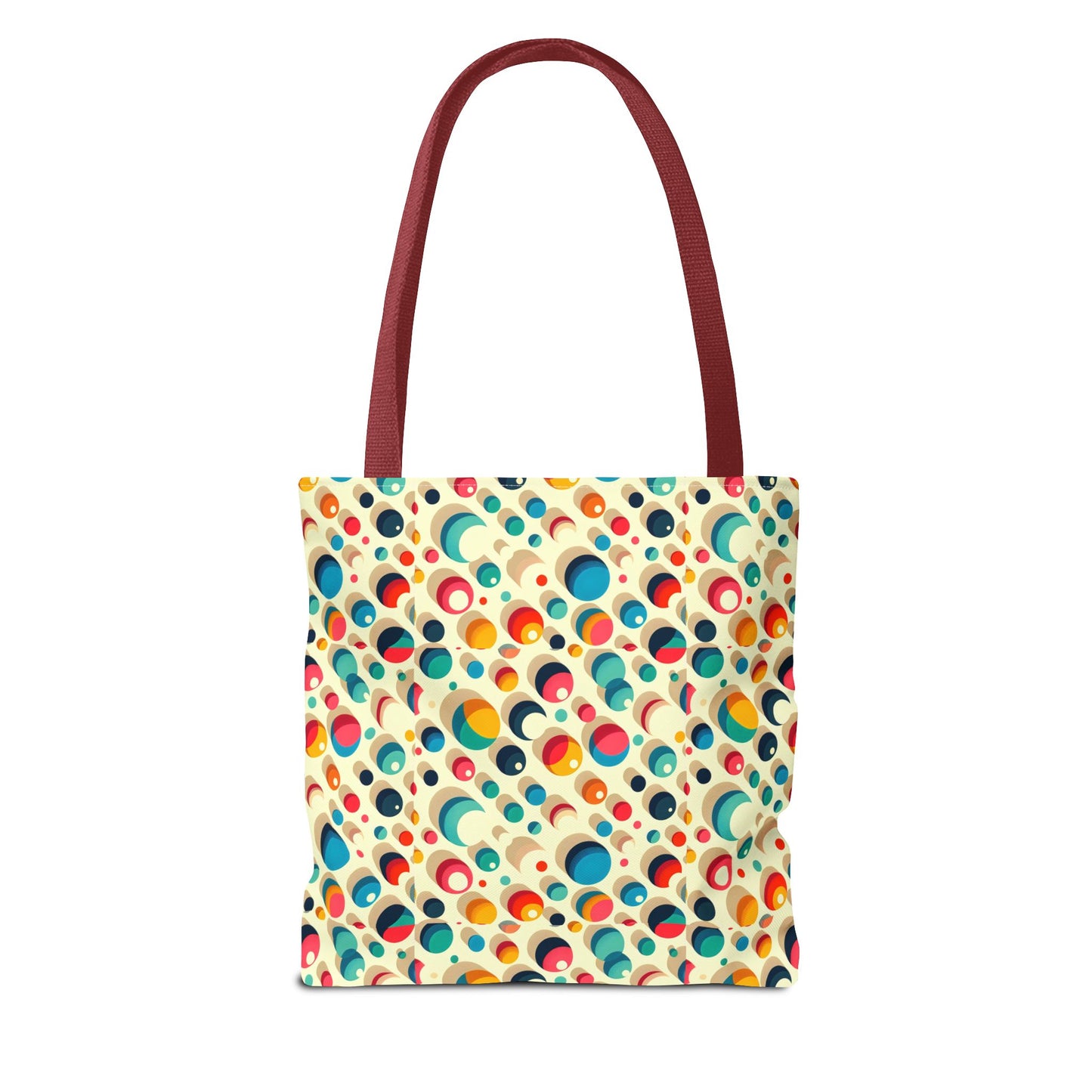 Bolso tote con estampado retro colorido: perfecto para uso diario y estilo chic.