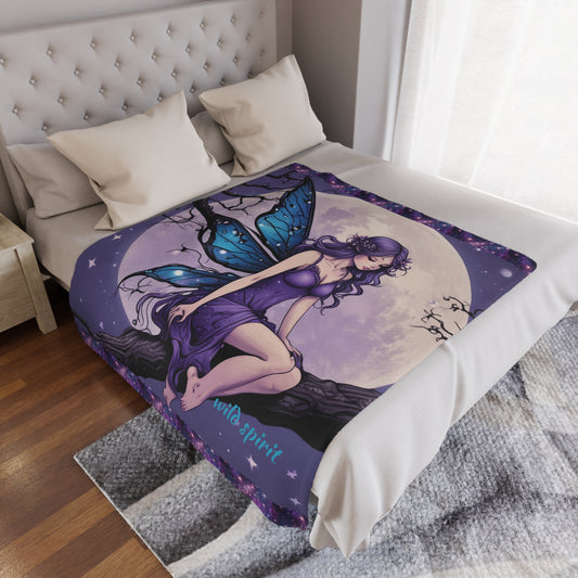 Microfiber Blanket - Fairy Night Scene