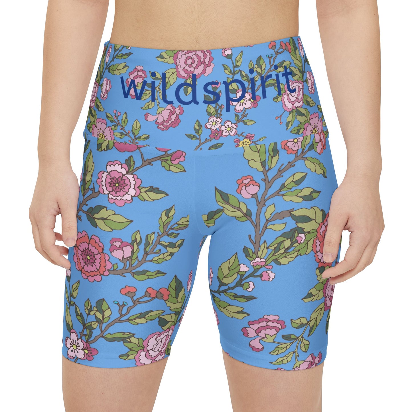 Floral Women's Workout Shorts, Fitness Apparel, Activewear, Summer Fashion, Yoga Shorts, Gym Clothing