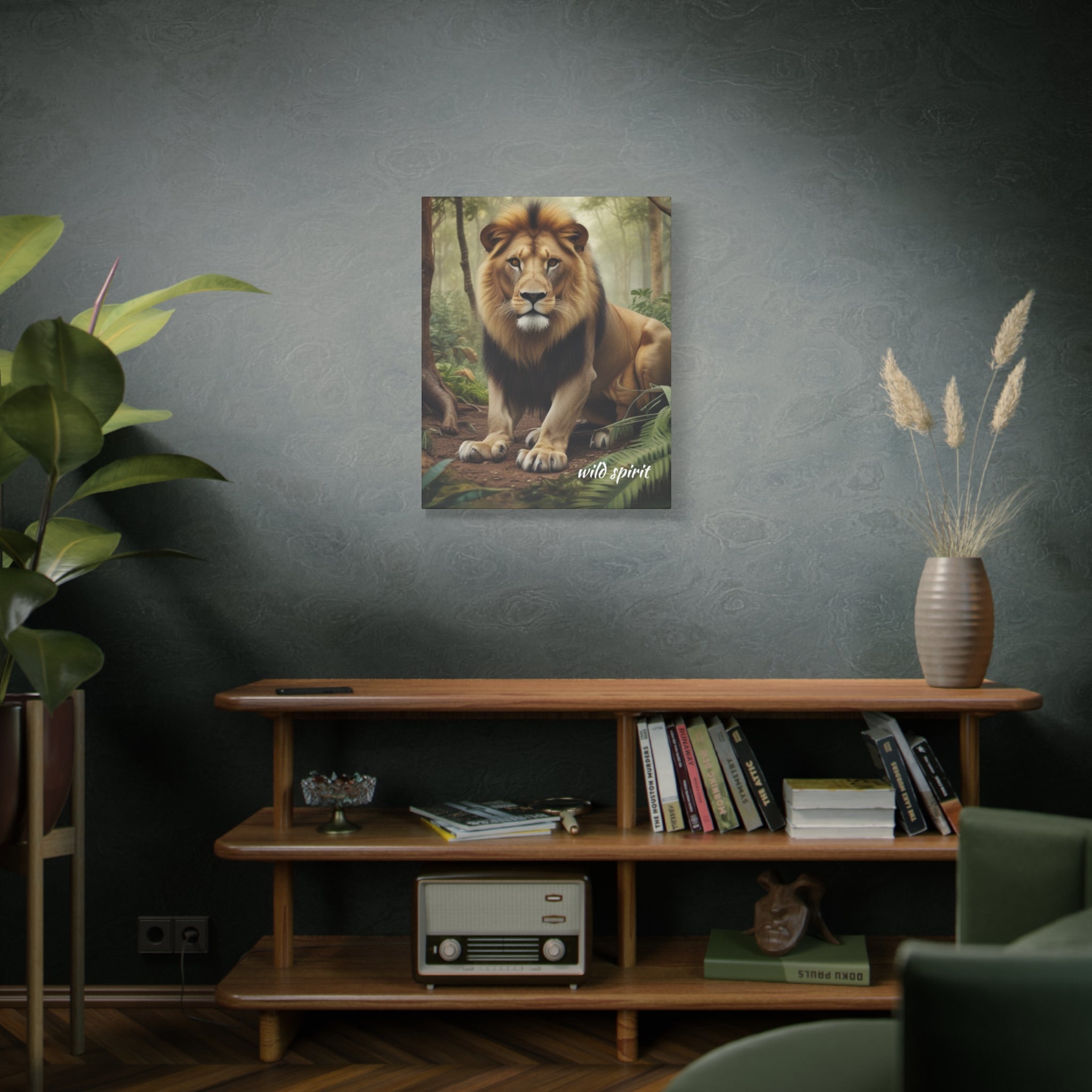 Arte de pared en lienzo - Impresión en lienzo mate Rey de la jungla