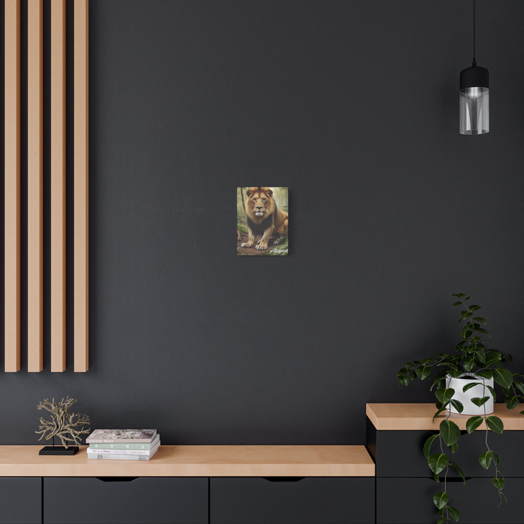Arte de pared en lienzo - Impresión en lienzo mate Rey de la jungla