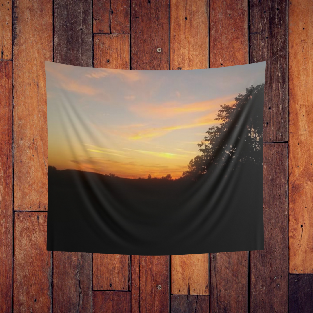 Sunset Woods Wall Tapestry