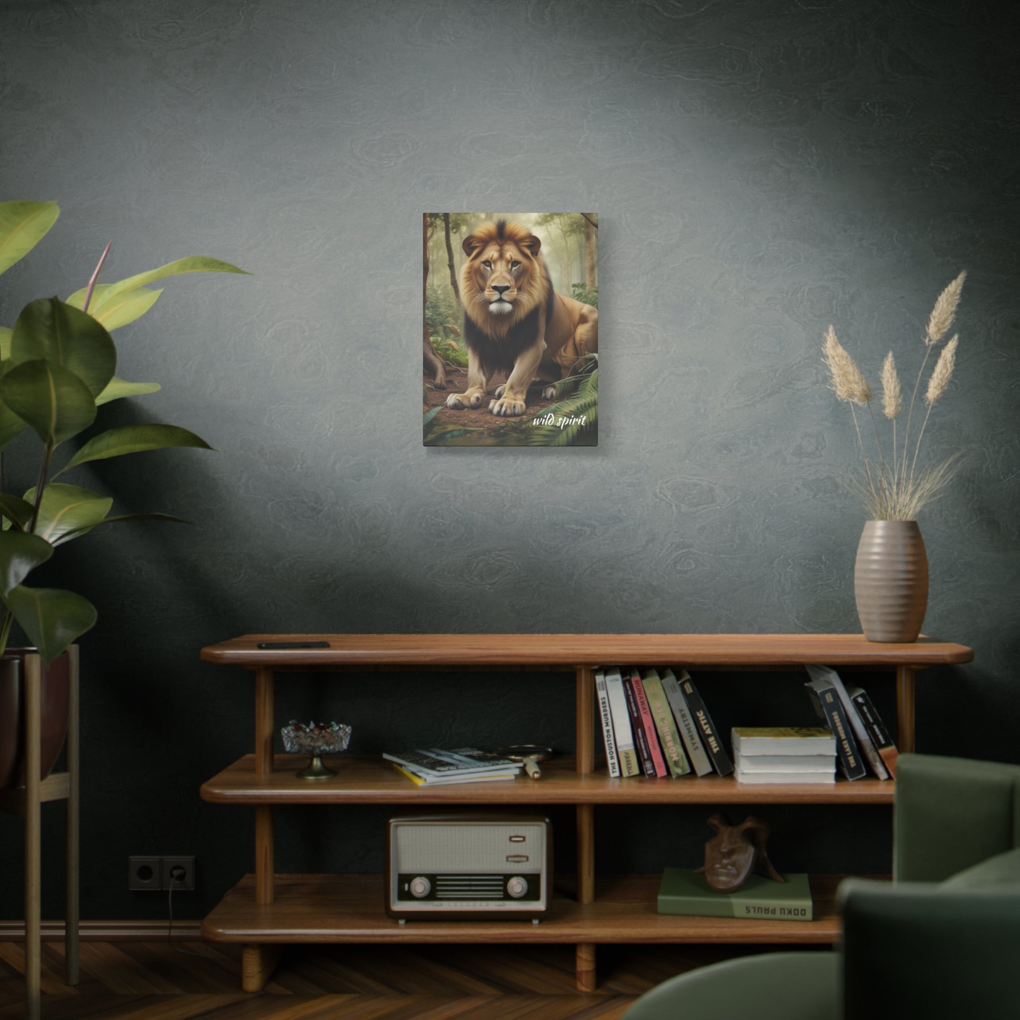 Arte de pared en lienzo - Impresión en lienzo mate Rey de la jungla