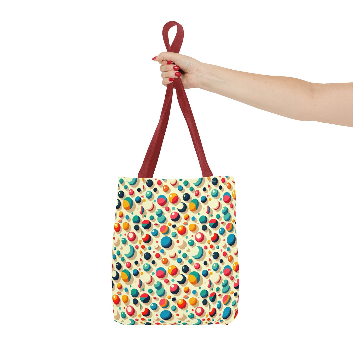 Bolso tote con estampado retro colorido: perfecto para uso diario y estilo chic.