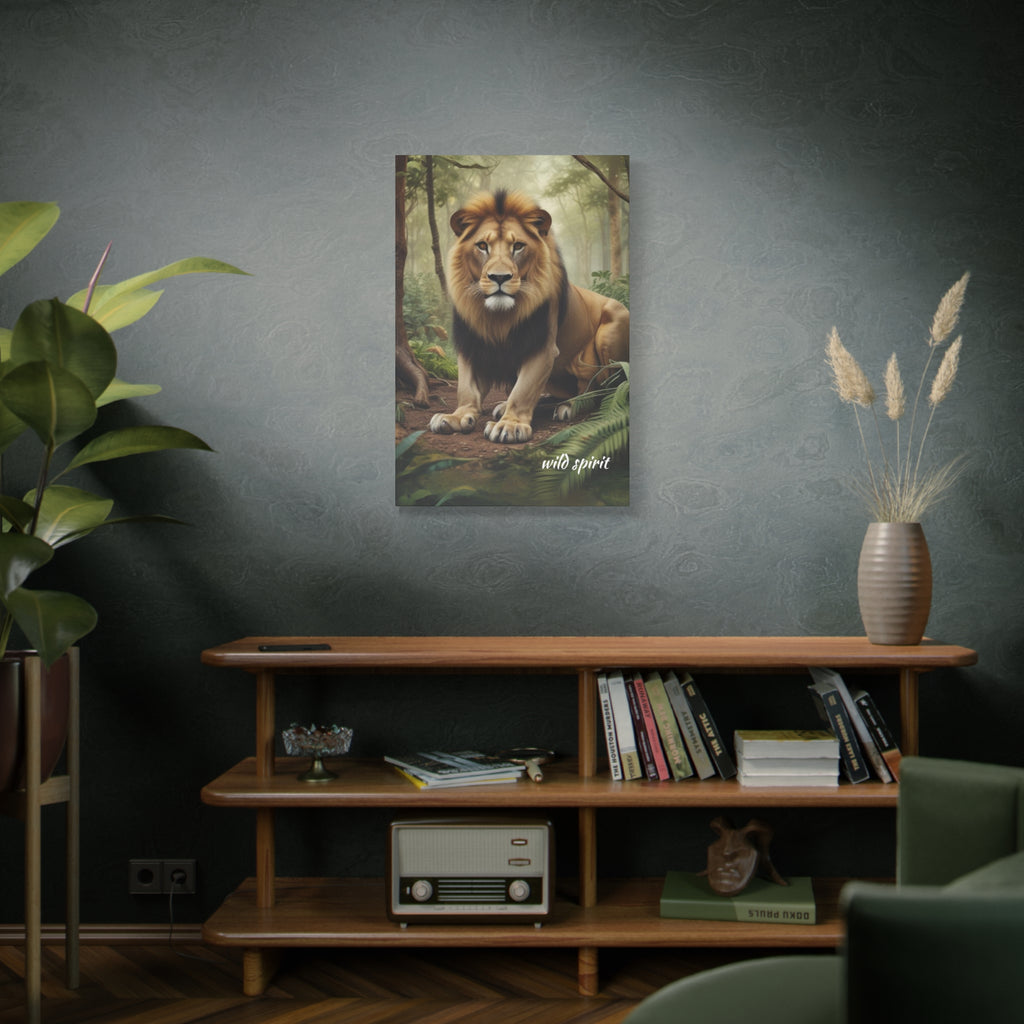Arte de pared en lienzo - Impresión en lienzo mate Rey de la jungla