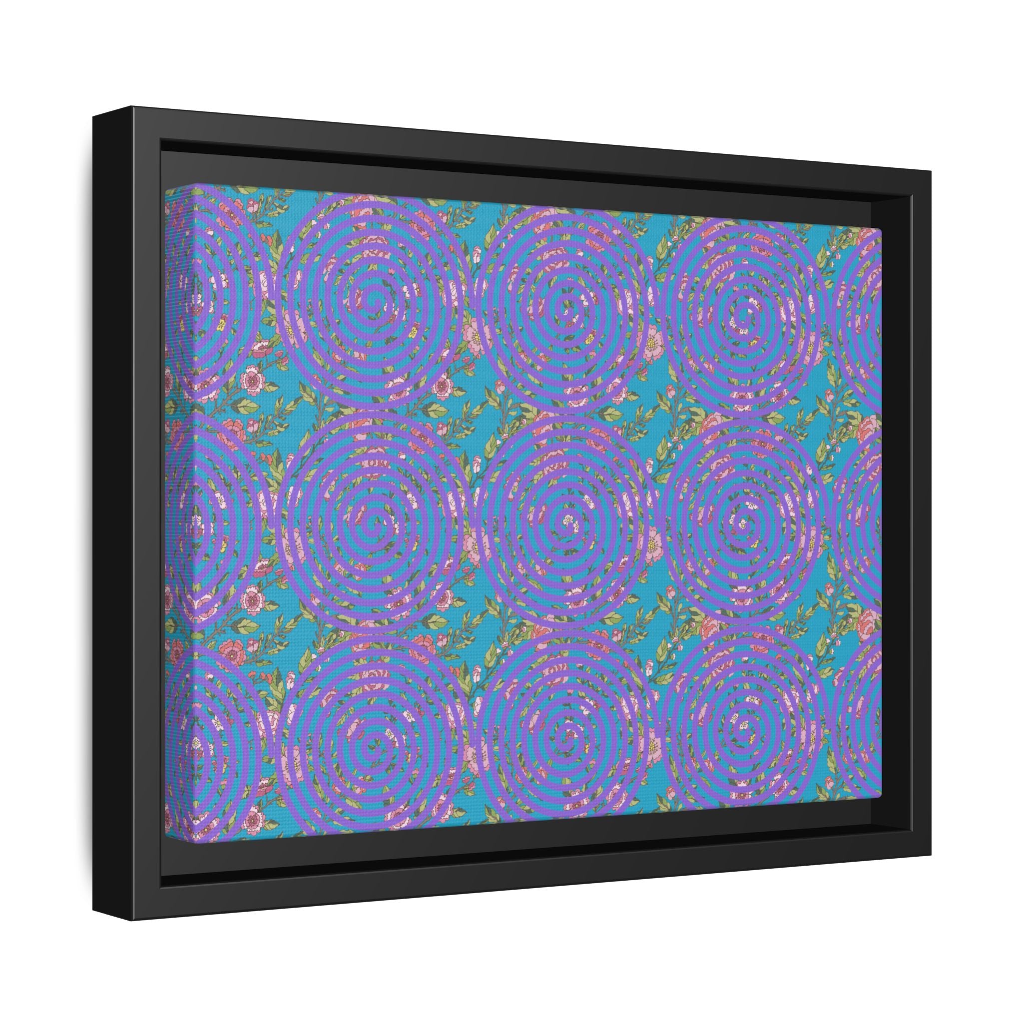 Arte de pared con lienzo floral