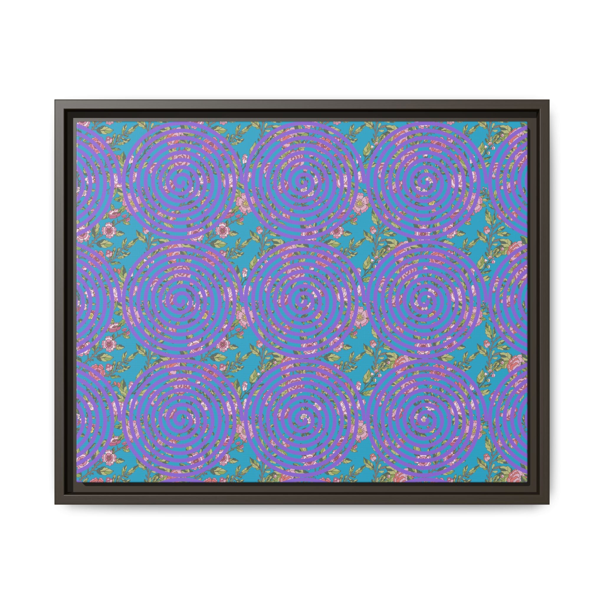 Arte de pared con lienzo floral