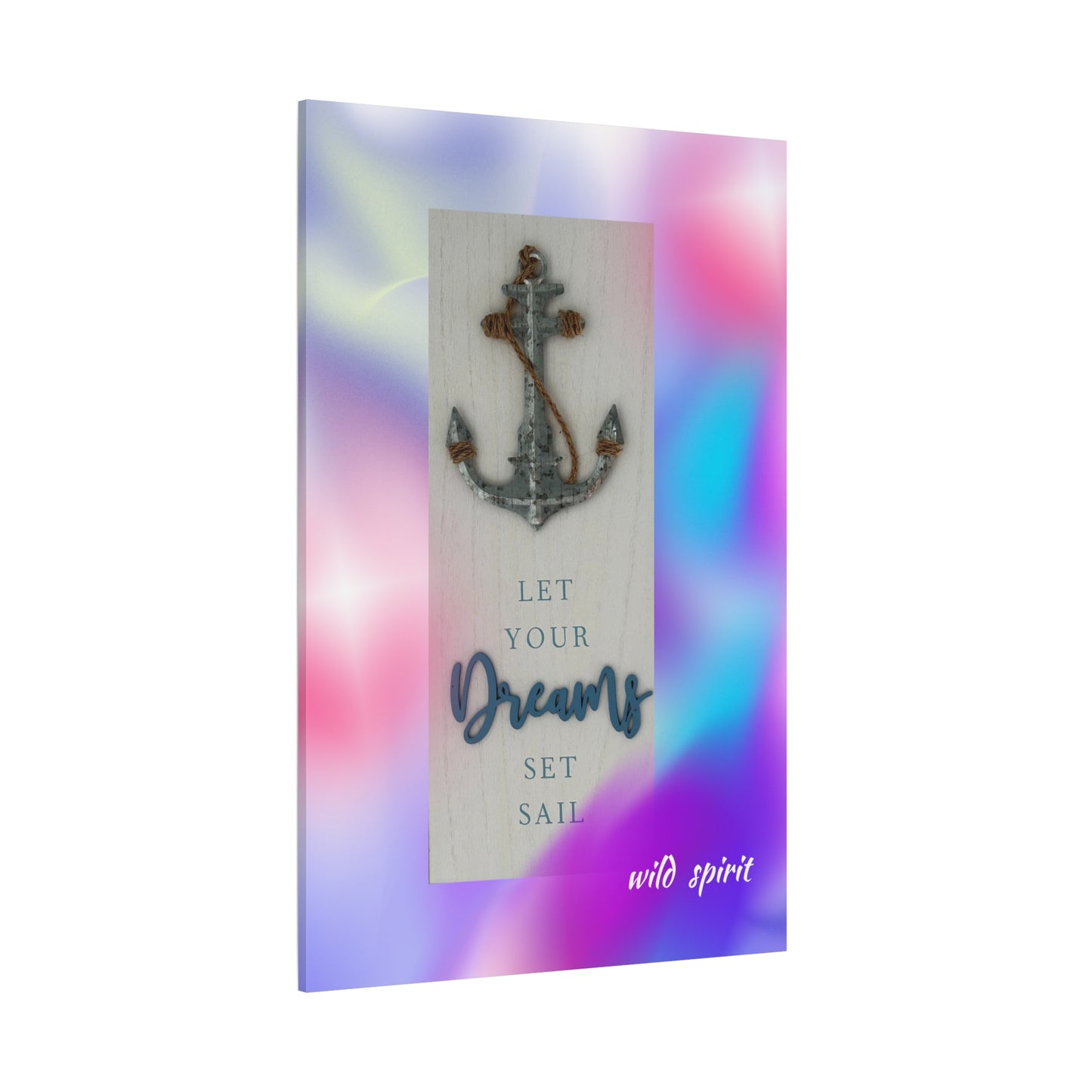 Canvas Print - Beach Themed 'Let Your Dreams Set Sail'