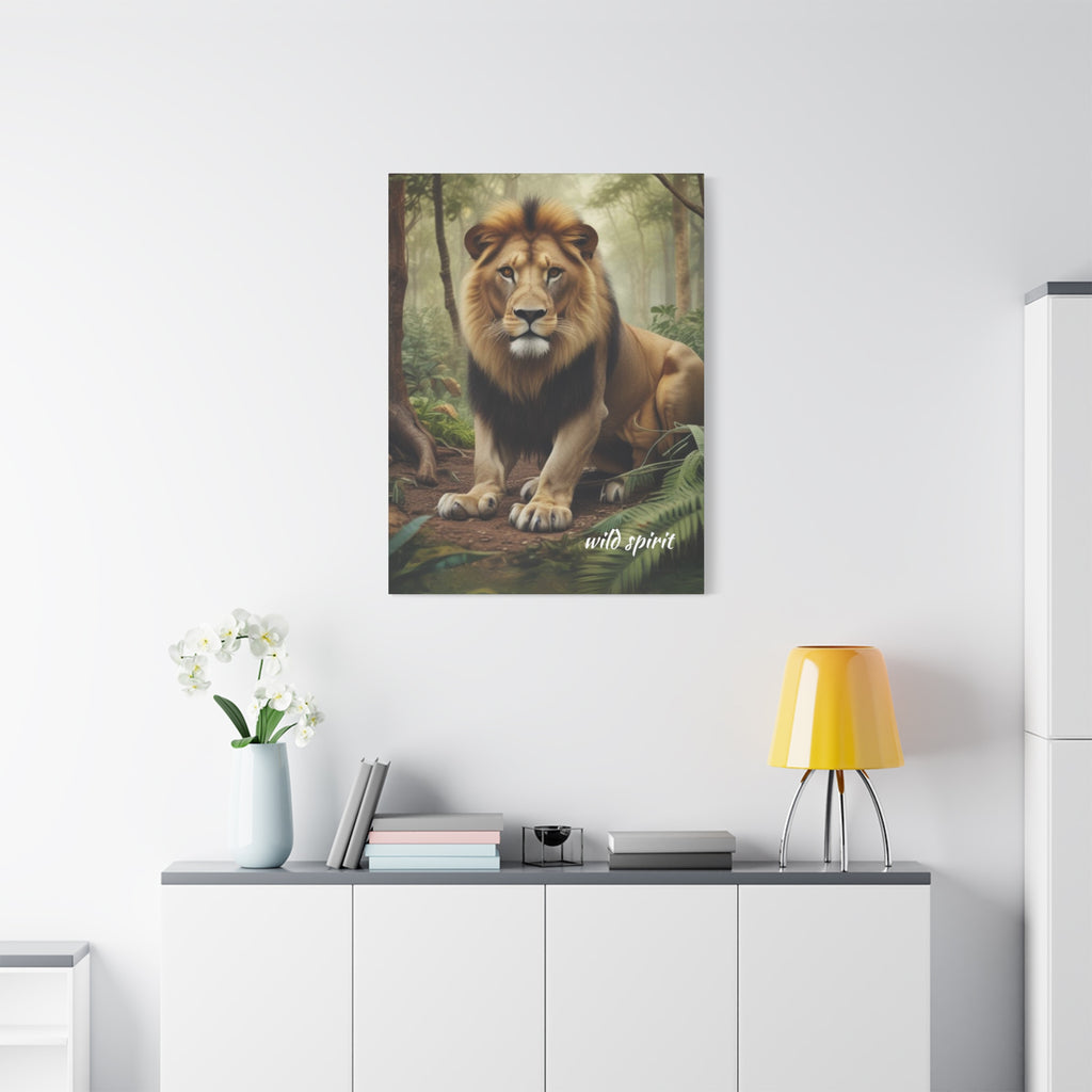 Arte de pared en lienzo - Impresión en lienzo mate Rey de la jungla