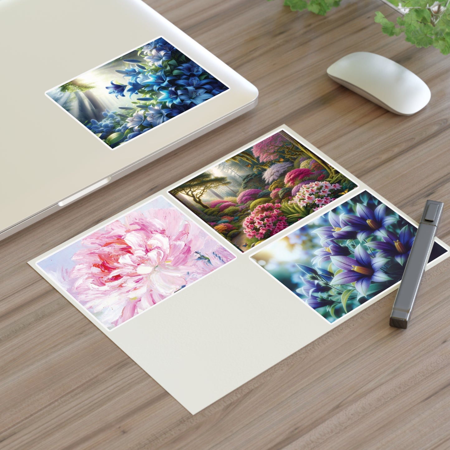 Vibrant Floral Sticker Sheets for Creative Decorating, Scrapbooking, Gift Wrapping, Journaling, Home Office Organization