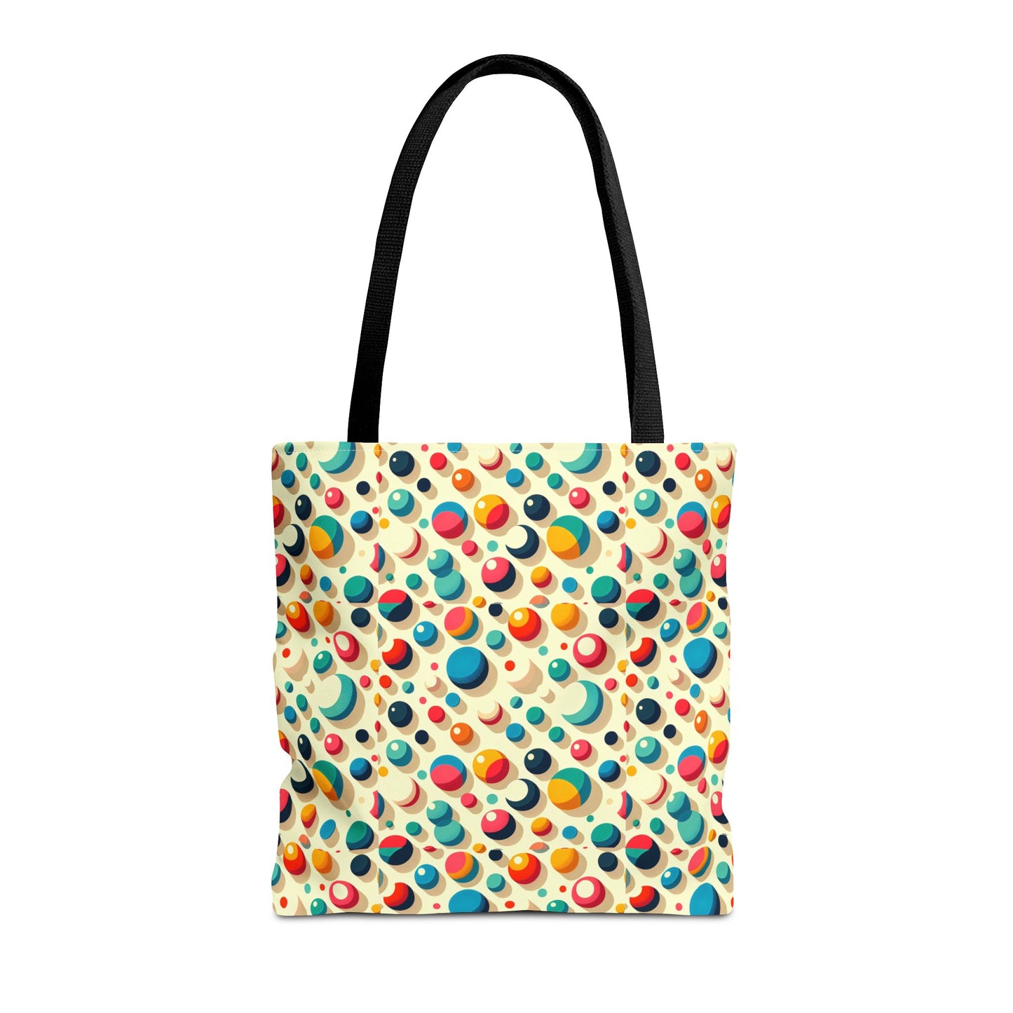 Bolso tote con estampado retro colorido: perfecto para uso diario y estilo chic.