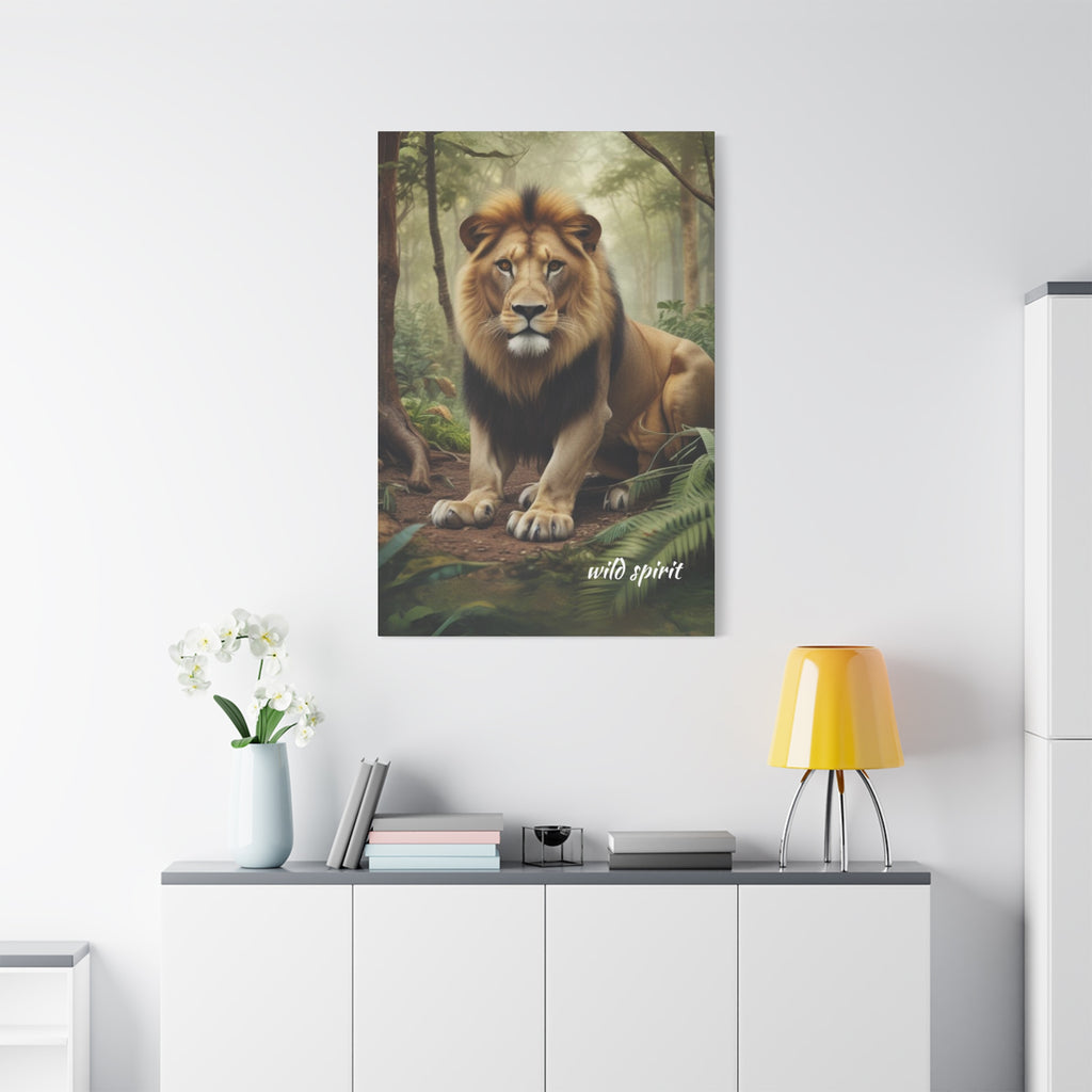 Arte de pared en lienzo - Impresión en lienzo mate Rey de la jungla