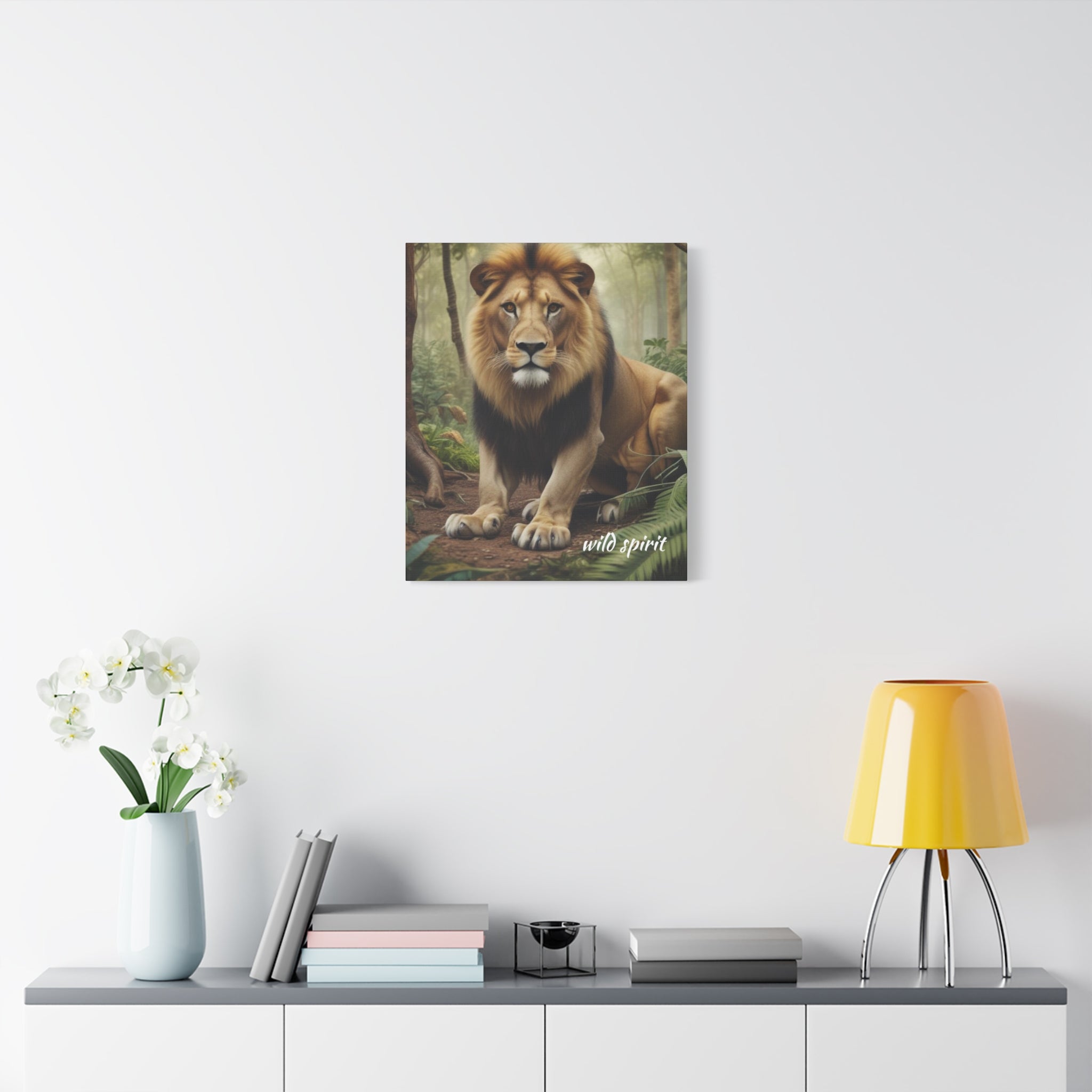 Arte de pared en lienzo - Impresión en lienzo mate Rey de la jungla