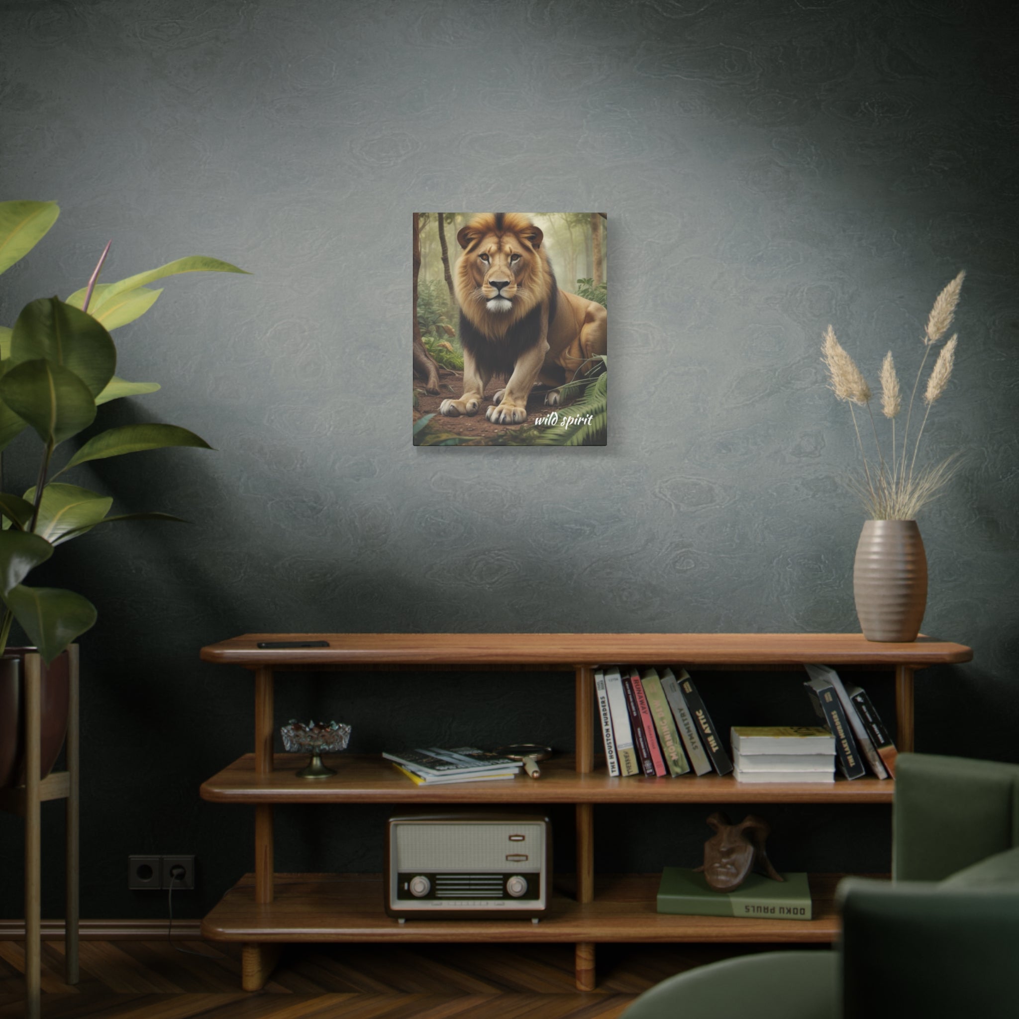Arte de pared en lienzo - Impresión en lienzo mate Rey de la jungla