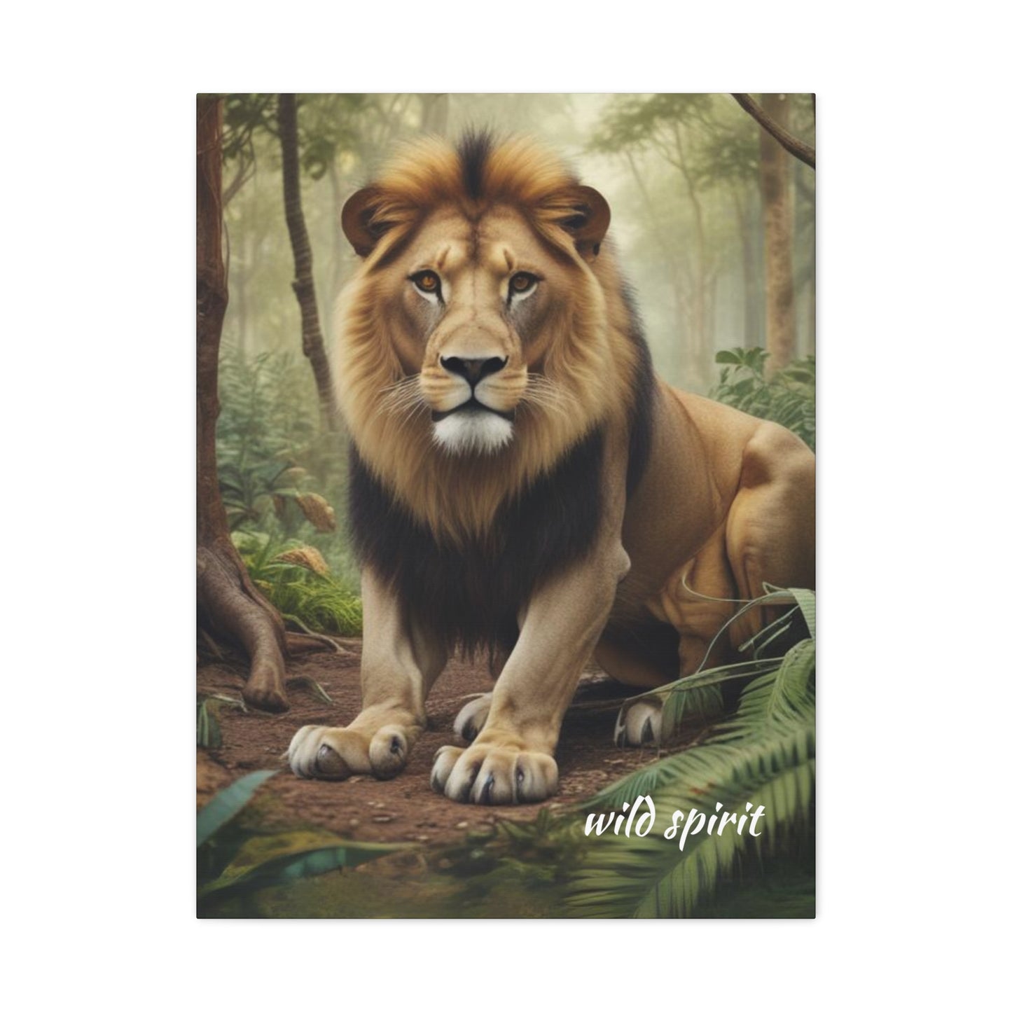 Canvas Wall Art - King of the Jungle Matte Canvas Print