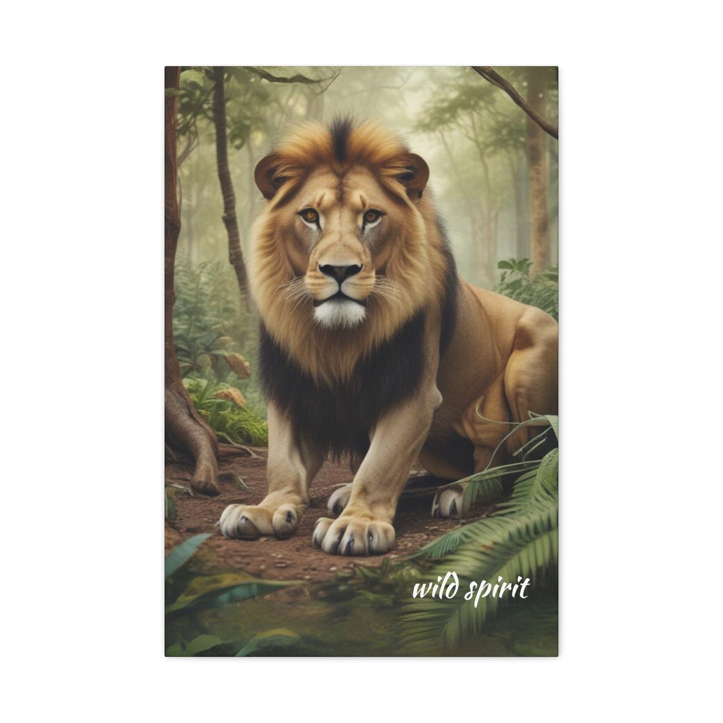 Canvas Wall Art - King of the Jungle Matte Canvas Print