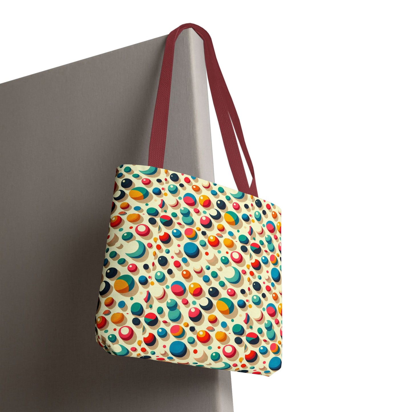Bolso tote con estampado retro colorido: perfecto para uso diario y estilo chic.