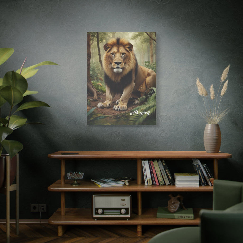 Arte de pared en lienzo - Impresión en lienzo mate Rey de la jungla