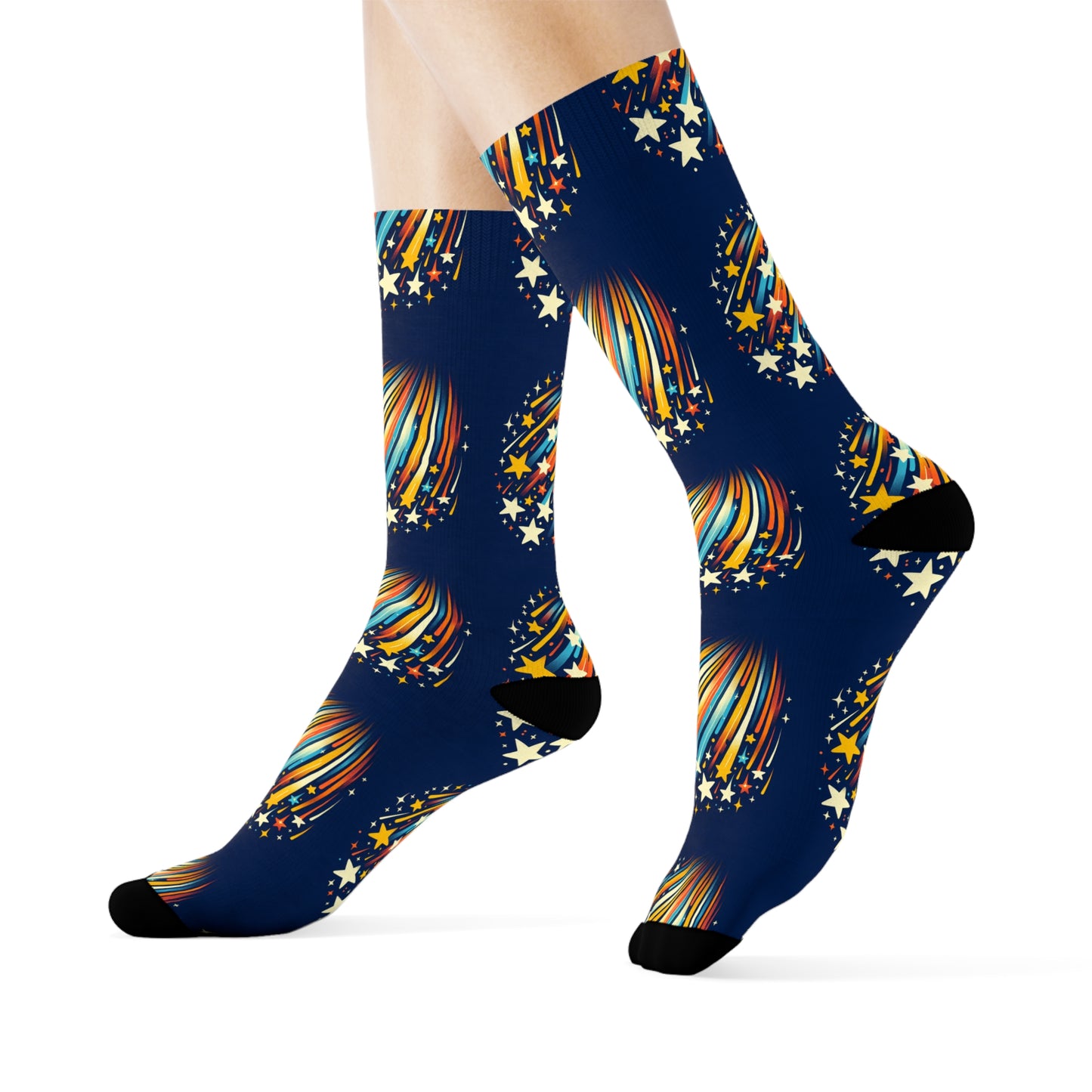 Calcetines deportivos Starburst de colores: calzado divertido y cómodo para cualquier ocasión.