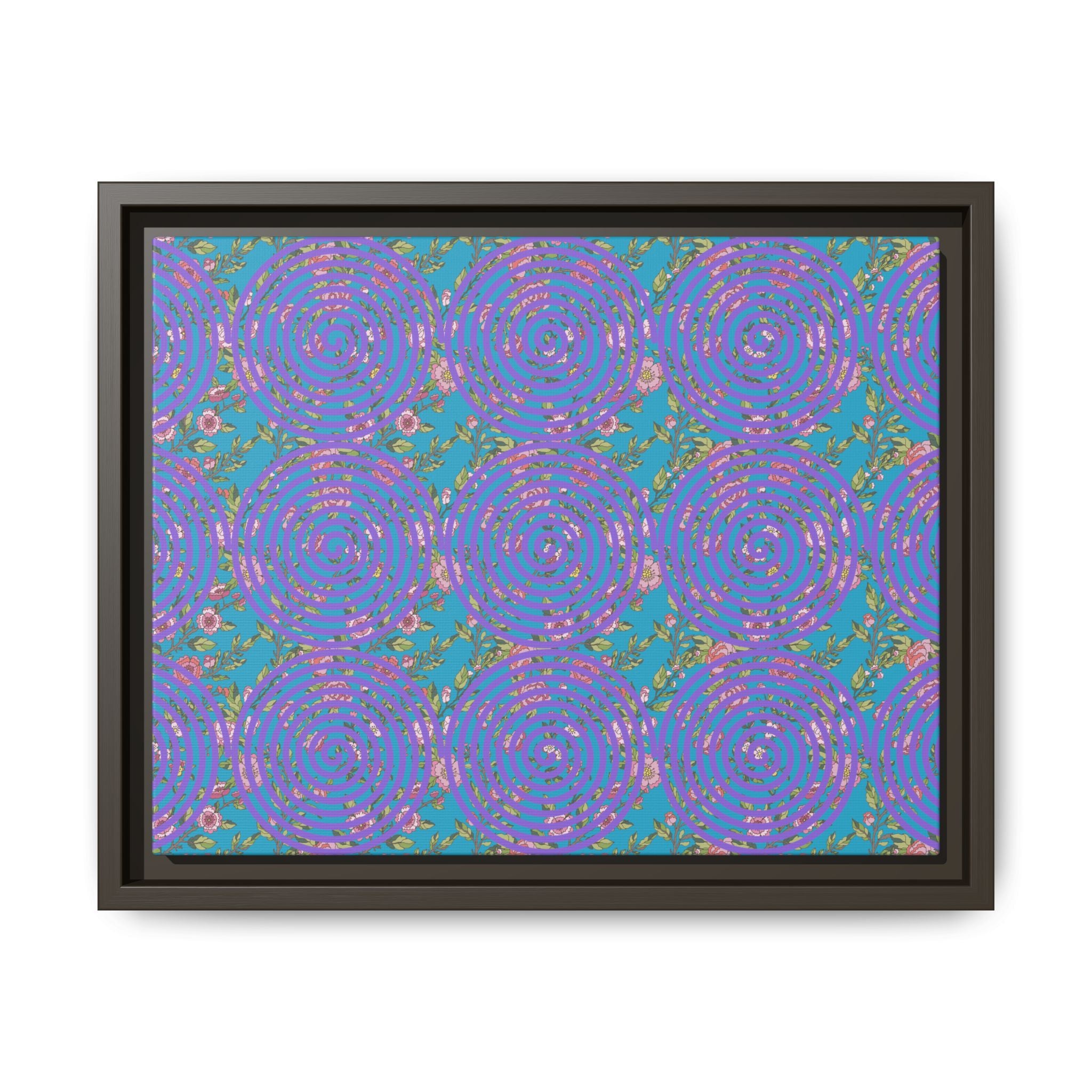 Arte de pared con lienzo floral