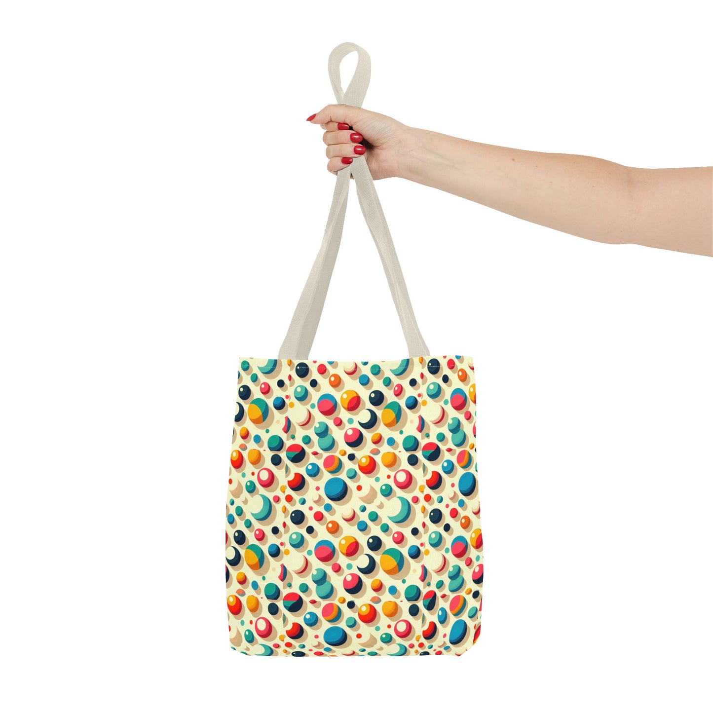 Bolso tote con estampado retro colorido: perfecto para uso diario y estilo chic.