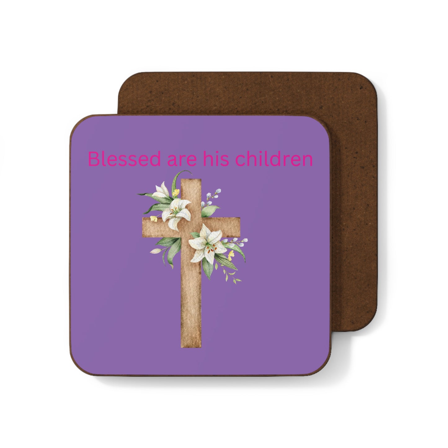 Posavasos Cristianos - Benditos sean sus hijos - Posavasos decorativo de cartón duro