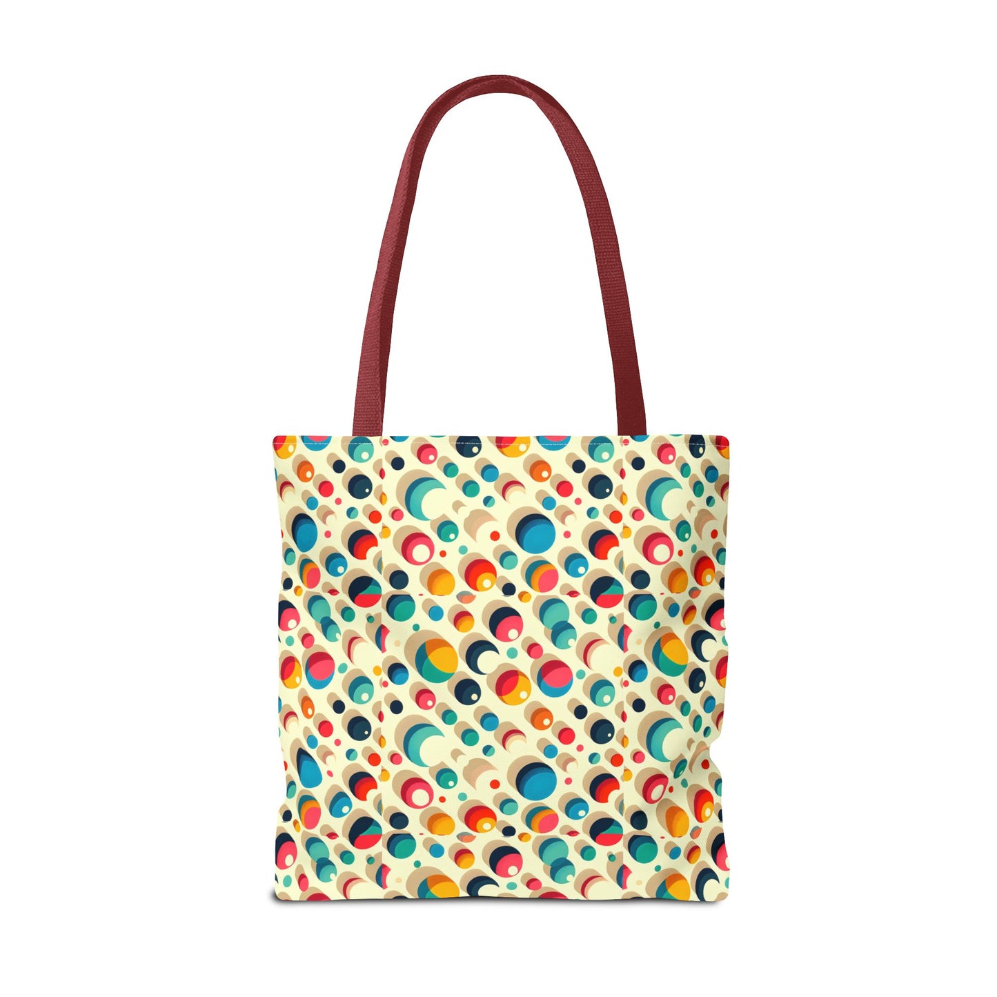 Bolso tote con estampado retro colorido: perfecto para uso diario y estilo chic.