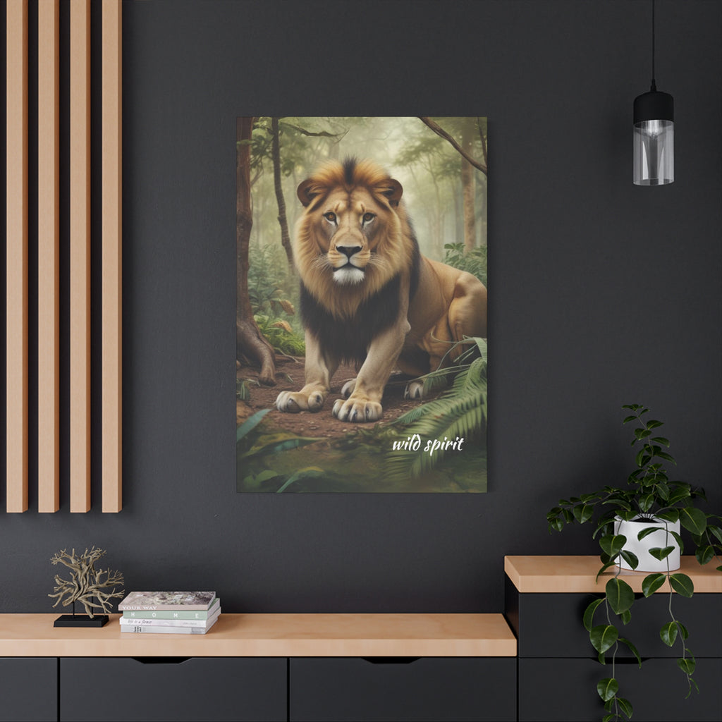Arte de pared en lienzo - Impresión en lienzo mate Rey de la jungla