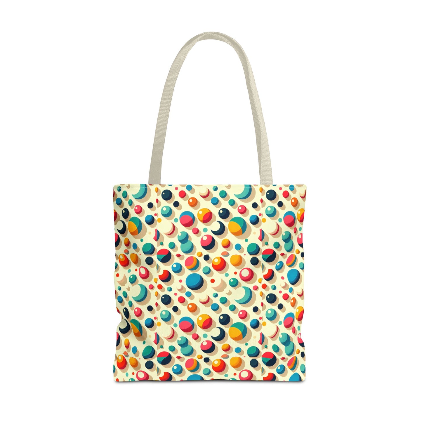 Bolso tote con estampado retro colorido: perfecto para uso diario y estilo chic.