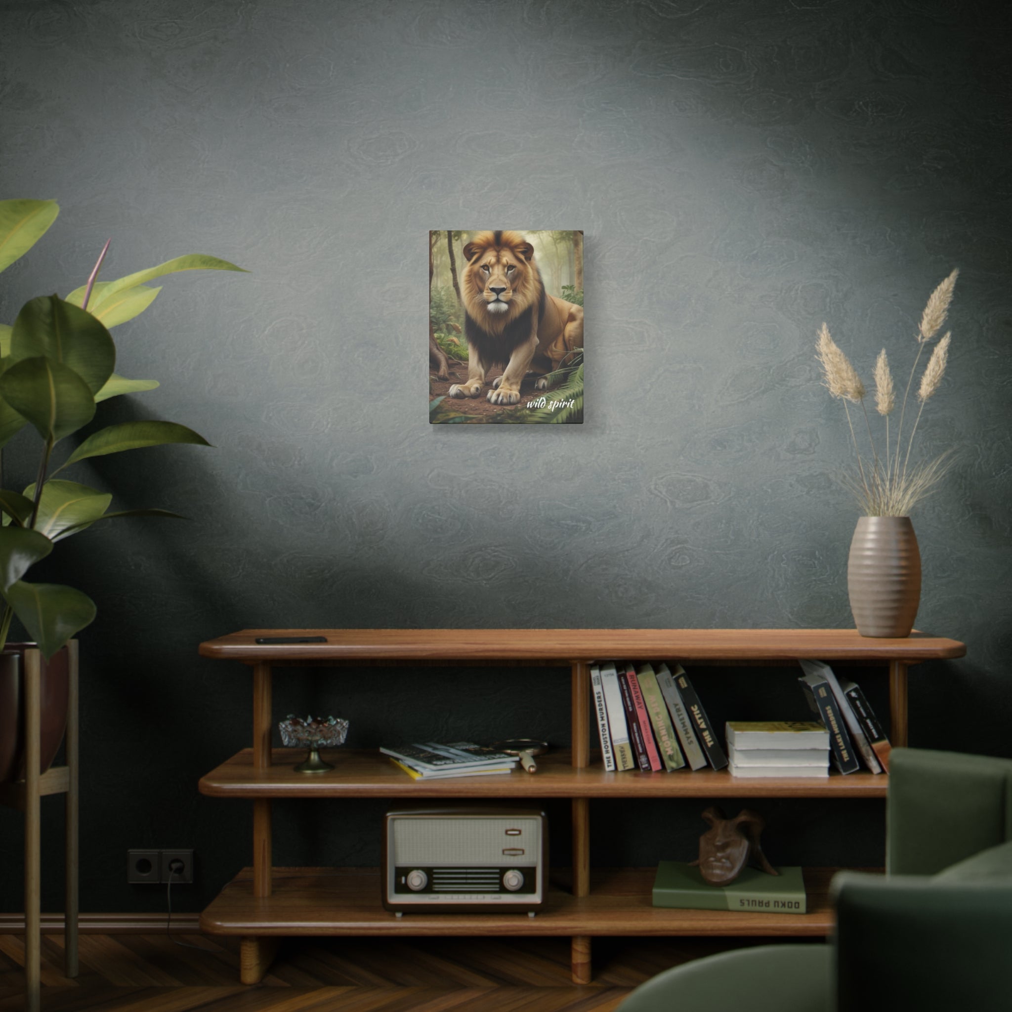 Arte de pared en lienzo - Impresión en lienzo mate Rey de la jungla